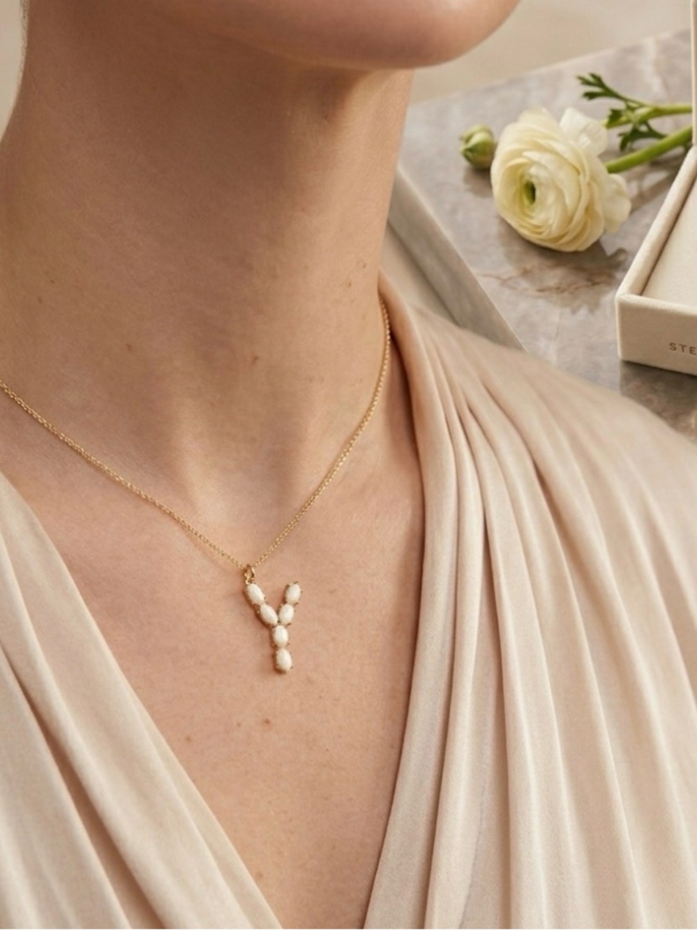 BNIB OPAL “Y” Pendant